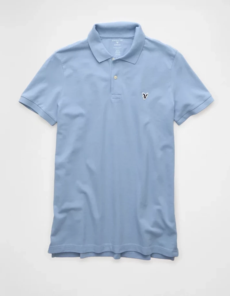 AE Lived-In Slim Fit Pique Polo Shirt