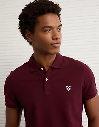 AE Lived-In Slim Fit Pique Polo Shirt