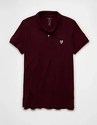 AE Lived-In Slim Fit Pique Polo Shirt