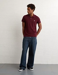 AE Lived-In Slim Fit Pique Polo Shirt