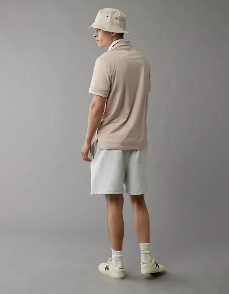 AE 24/7 Club Logo Striped Polo Shirt