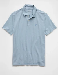 AE 24/7 Club Logo Striped Polo Shirt