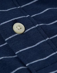 AE 24/7 Club Logo Striped Polo Shirt