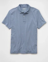 AE 24/7 Club Logo Striped Polo Shirt