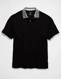 AE Boxy Stretch Pique Polo Shirt