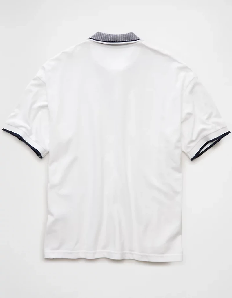 AE Boxy Stretch Pique Polo Shirt