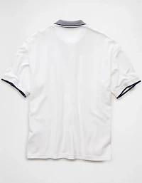 AE Boxy Stretch Pique Polo Shirt