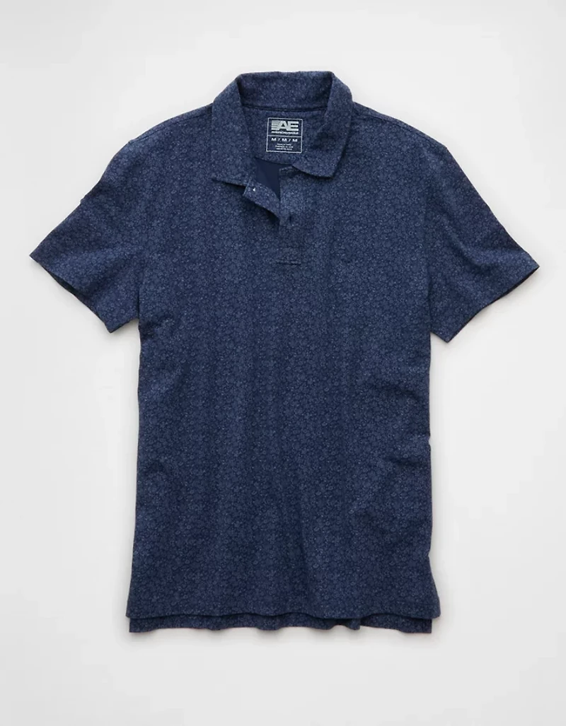 AE 24/7 Club Logo Printed Polo Shirt