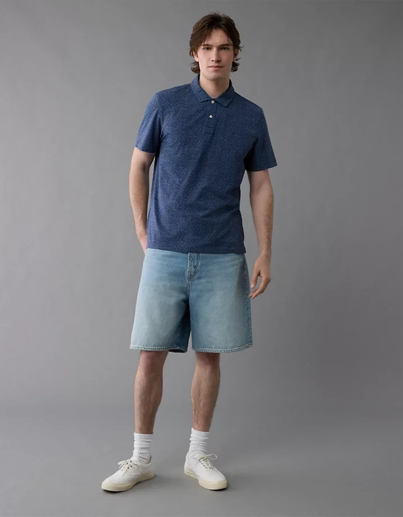 AE 24/7 Club Logo Printed Polo Shirt