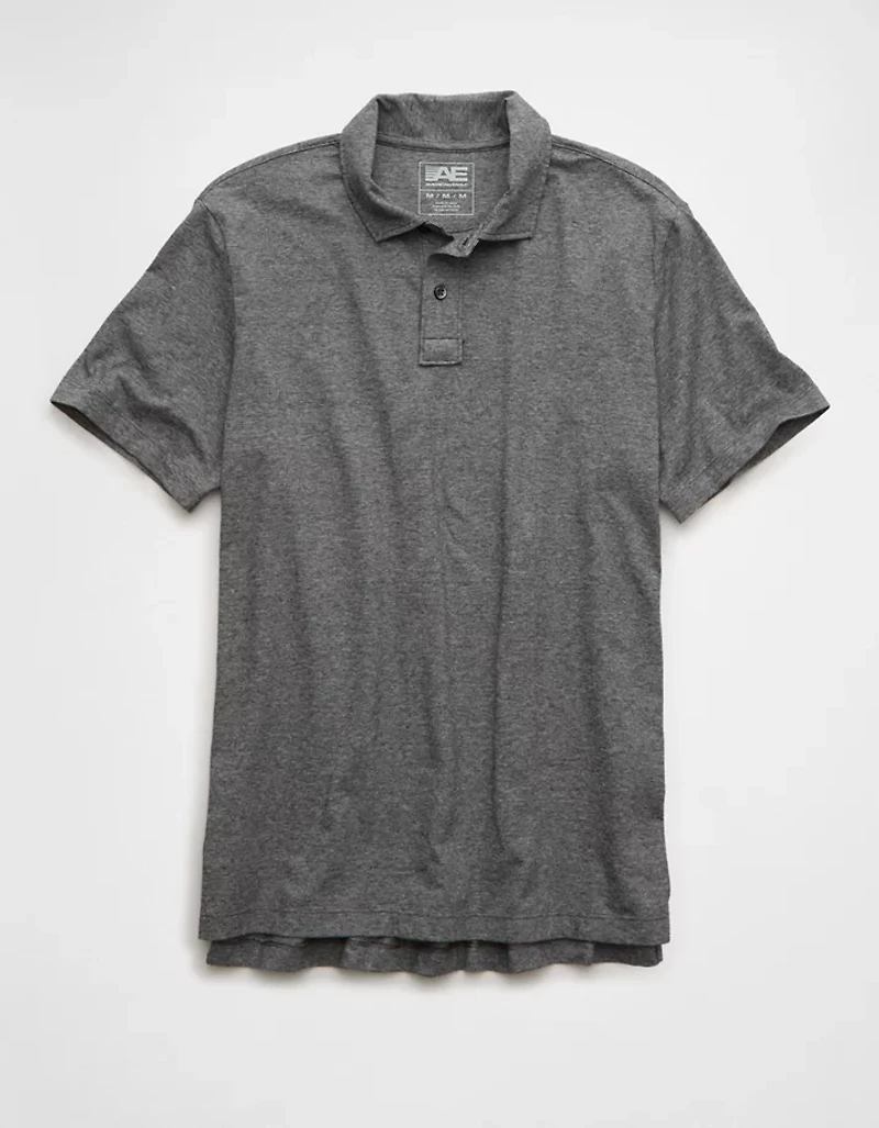 AE 24/7 Standard Fit Club Pique Polo Shirt
