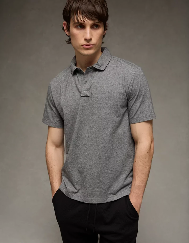 AE 24/7 Standard Fit Club Pique Polo Shirt