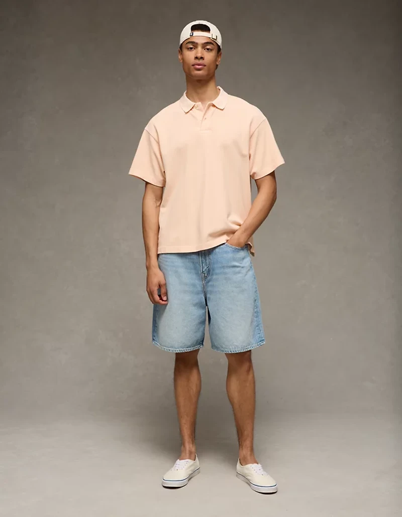 AE Boxy Pique Polo Shirt