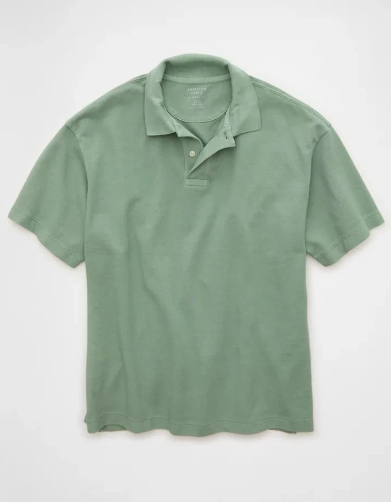 AE Boxy Pique Polo Shirt