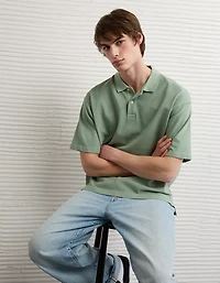 AE Boxy Pique Polo Shirt
