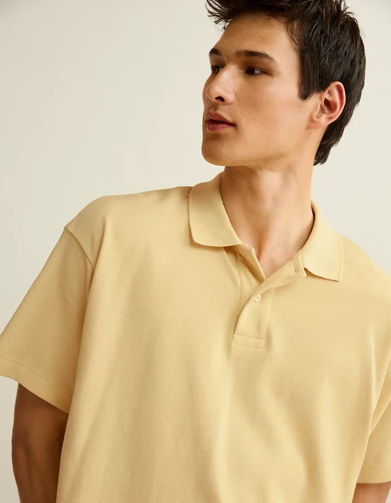 AE Boxy Pique Polo Shirt