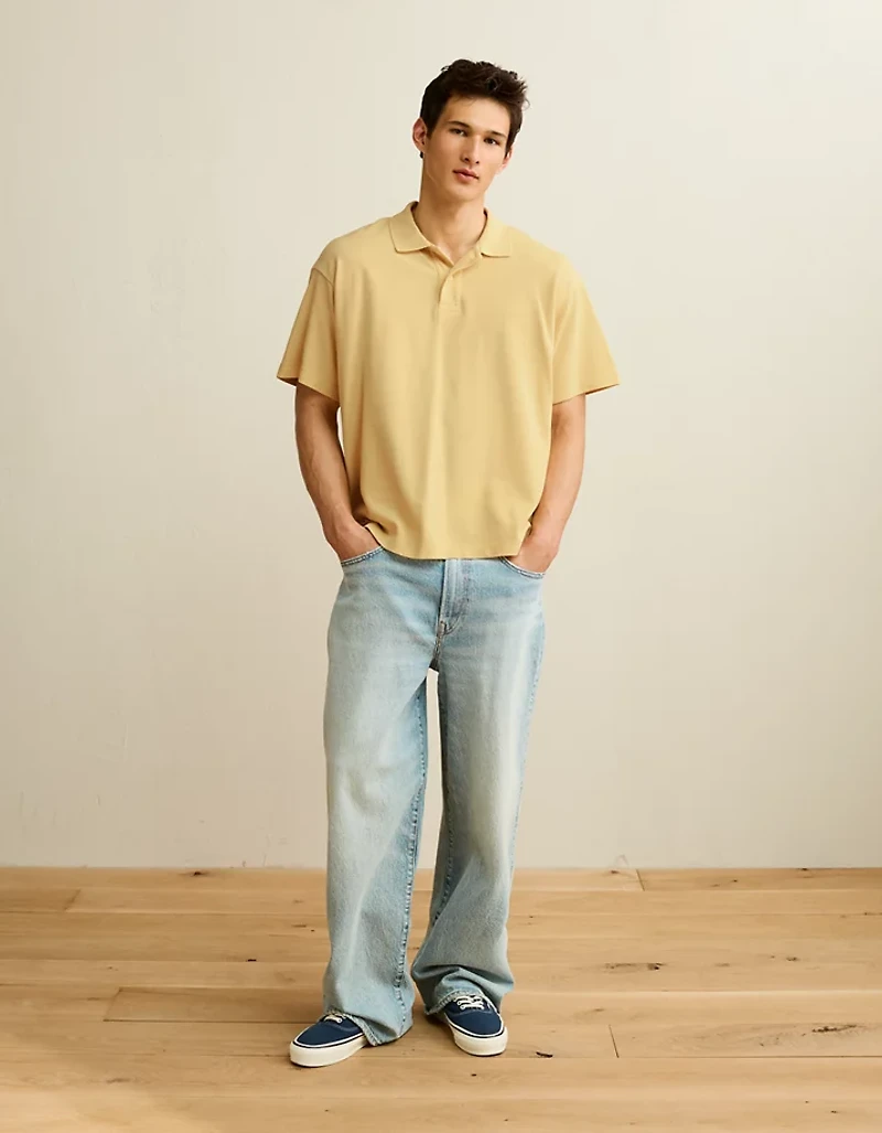 AE Boxy Pique Polo Shirt