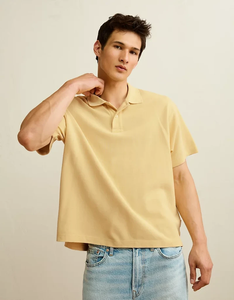 AE Boxy Pique Polo Shirt