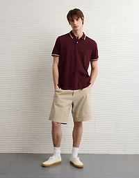 AE Logo Standard Fit Pique Polo Shirt
