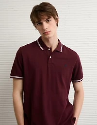 AE Logo Standard Fit Pique Polo Shirt