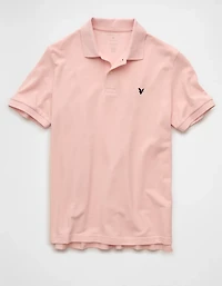 AE Logo Standard Fit Pique Polo Shirt