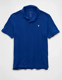 AE Logo Standard Fit Pique Polo Shirt