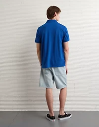 AE Logo Standard Fit Pique Polo Shirt