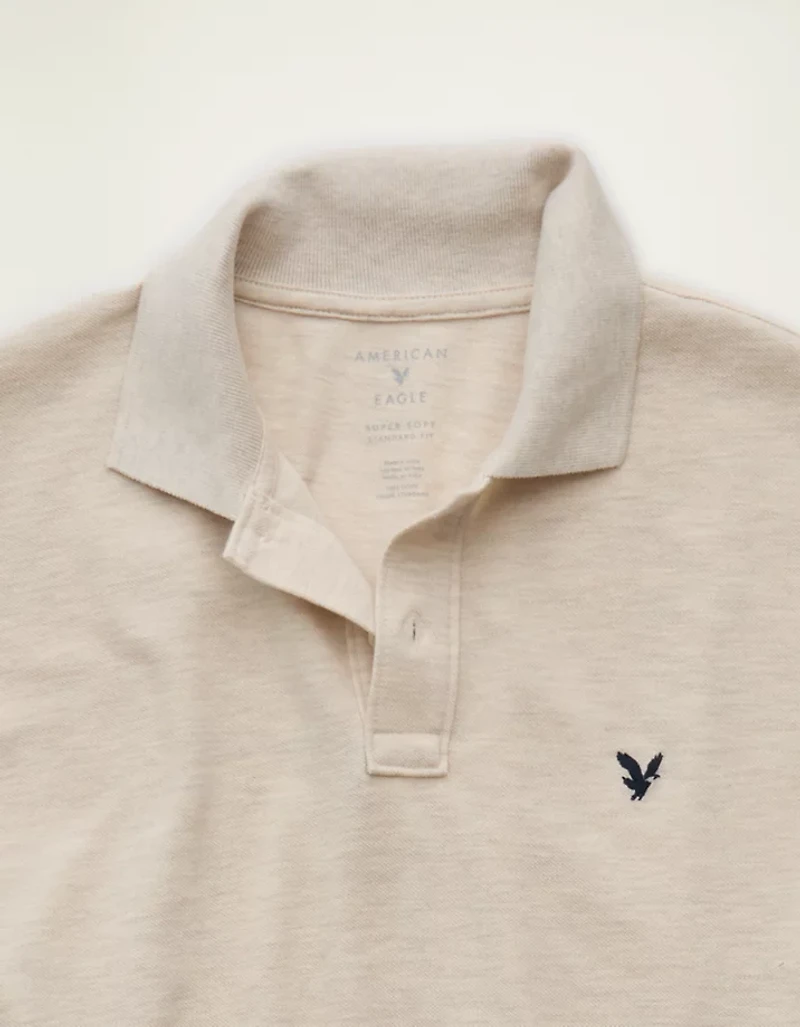 AE Stretch Pique Tipped Polo Shirt