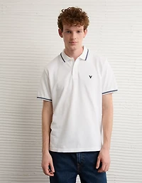AE Logo Standard Fit Pique Polo Shirt