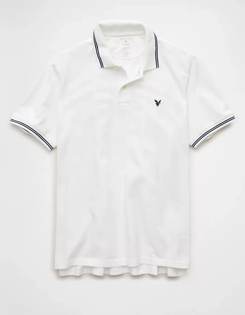 AE Logo Standard Fit Pique Polo Shirt
