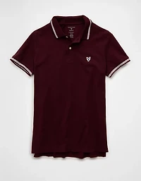 AE Logo Slim Fit Pique Polo Shirt