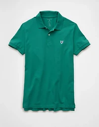 AE Logo Slim Fit Pique Polo Shirt