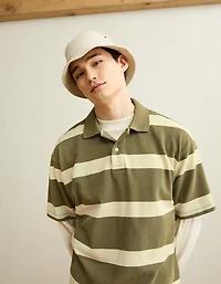 AE Boxy Fit Pique Polo Shirt