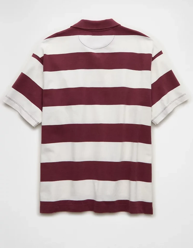 AE Boxy Fit Pique Polo Shirt