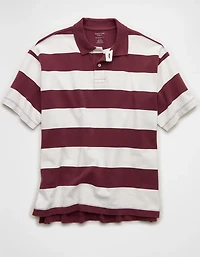AE Boxy Fit Pique Polo Shirt