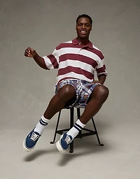 AE Boxy Fit Pique Polo Shirt