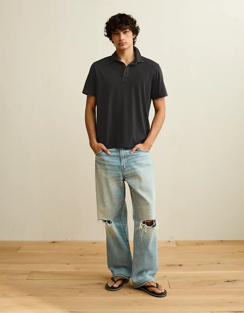 AE Standard Fit Lightweight Polo Shirt