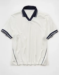 AE Boxy Mesh Polo Shirt