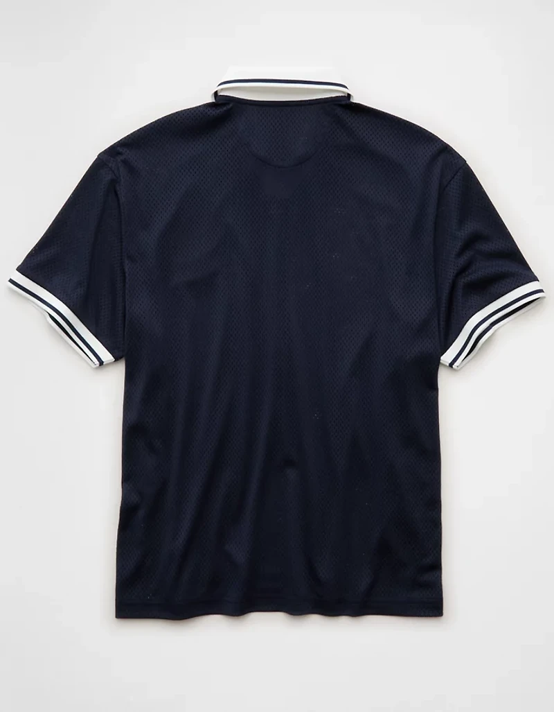 AE Boxy Mesh Polo Shirt