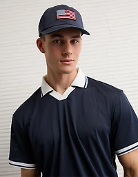 AE Boxy Mesh Polo Shirt
