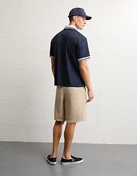 AE Boxy Mesh Polo Shirt