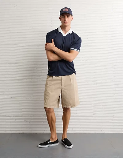 AE Boxy Mesh Polo Shirt