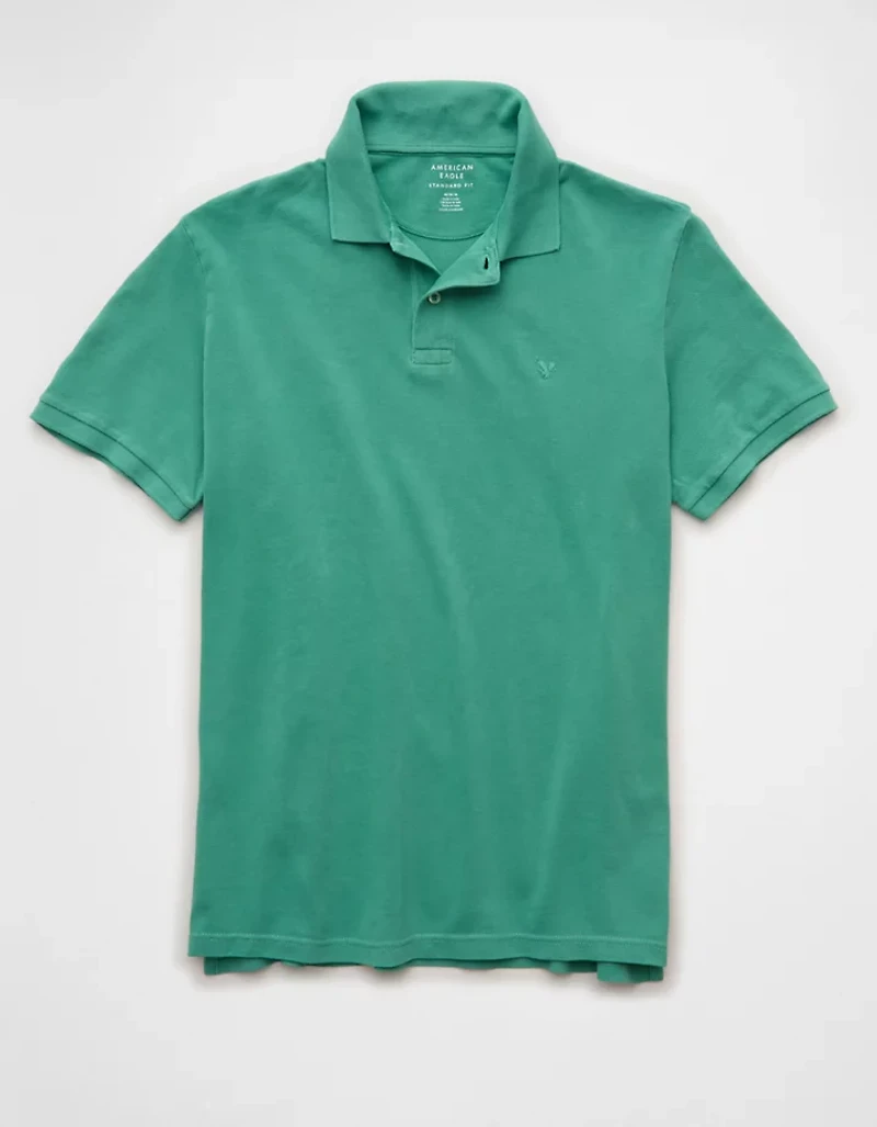 AE Lived-In Pique Polo Shirt