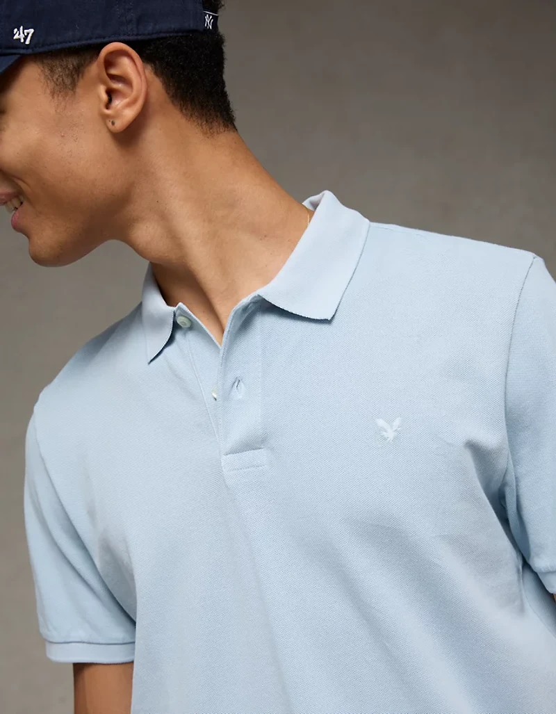 AE Lived-In Pique Polo Shirt