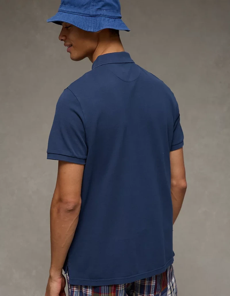 AE Lived-In Pique Polo Shirt