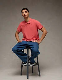 AE Lived-In Pique Polo Shirt