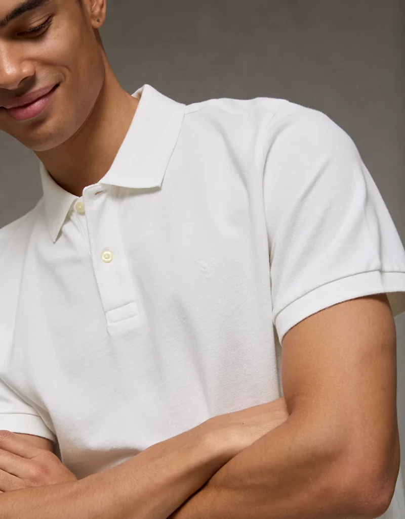 AE Lived-In Pique Polo Shirt