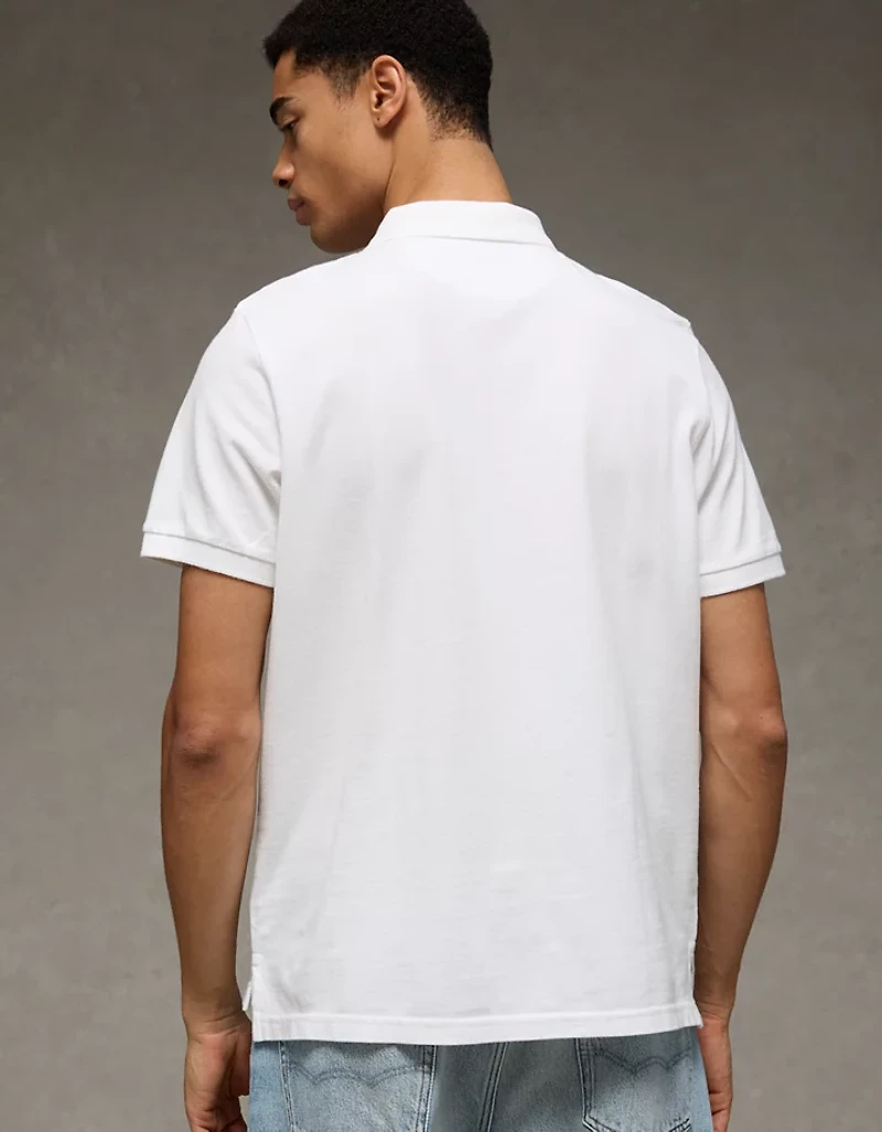 AE Lived-In Pique Polo Shirt