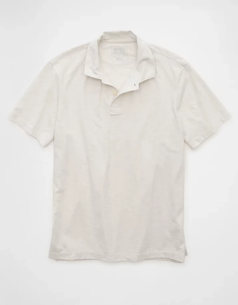 AE 24/7 Standard Fit Club Pique Polo Shirt