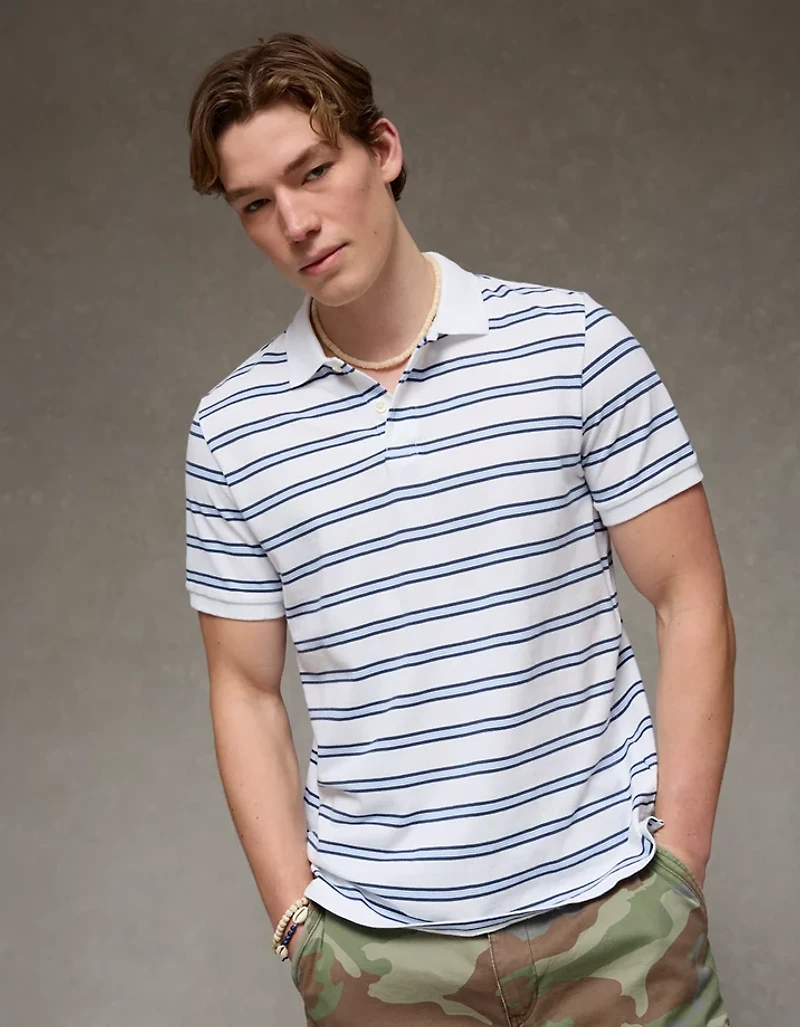 AE Lived-In Pique Polo Shirt