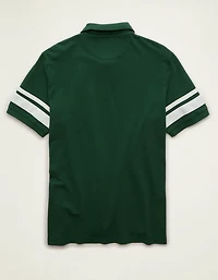 AE Standard Fit Applique Stripe Pique Polo Shirt